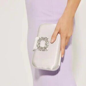 Olga Berg Emmy Crystal Trim Clutch